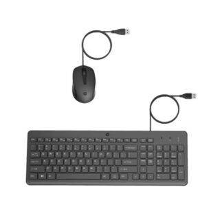 KIT TECLADO E MOUSE COM FIO HP 150